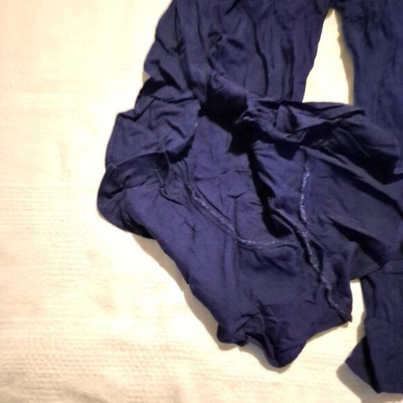 Cat & Jack girls size Small or 6/6X blue cropped pants ruffled bottom legs NWT - Picture 4 of 7